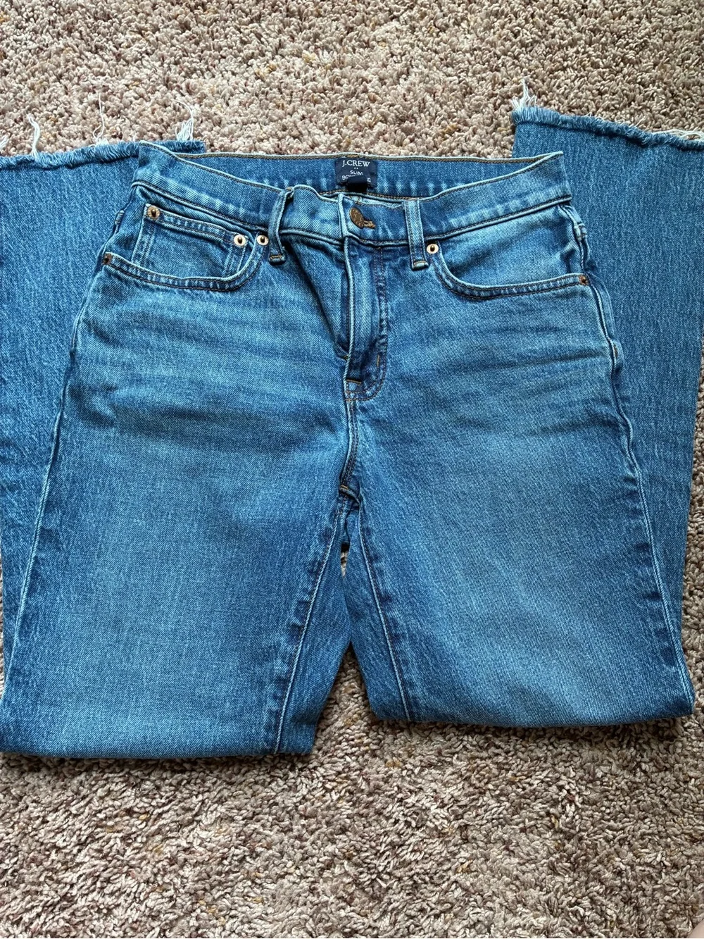 J. Crew Women's Medium Blue Cropped Jeans